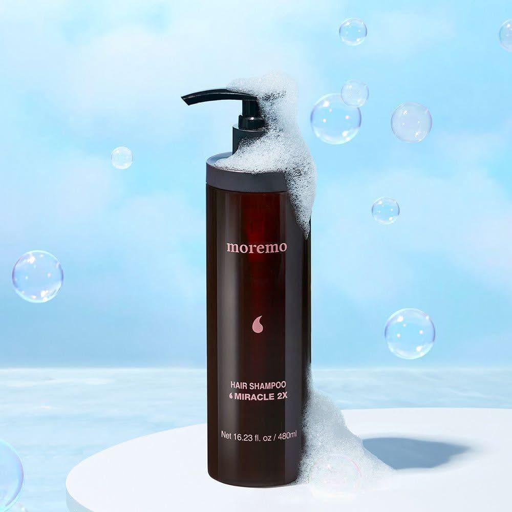 moremo Hair Shampoo Miracle 2X 480ml - Glam Global UKmoremo