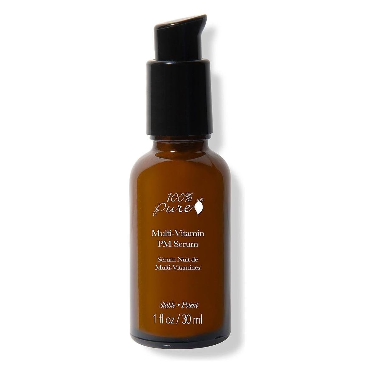 100% PURE Multi - Vitamin + Antioxidants Potent PM Serum - 30ml - Glam Global UK100% PURE