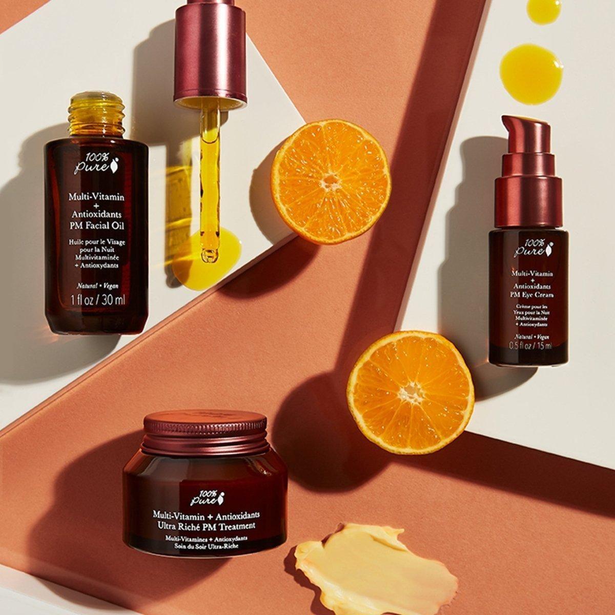 Multi - Vitamin + Antioxidants Ultra Riché PM Treatment - Glam Global UK100% PURE