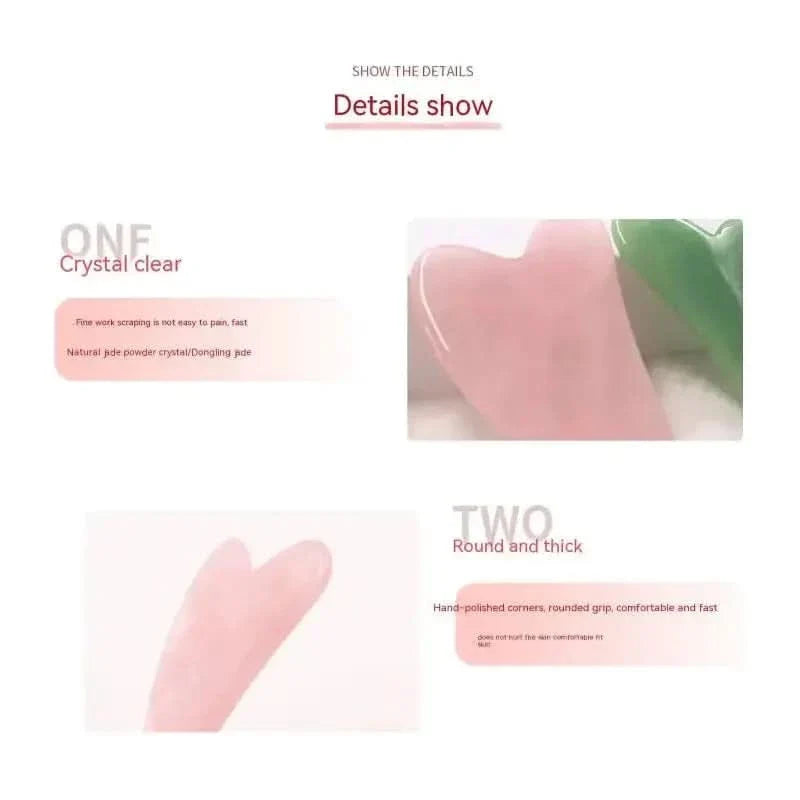 Natural Jade Beauty Scraping Plate Massager for Facial & Body Contouring - Glam Global UKGlam Global UK
