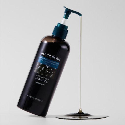 NATURE REPUBLIC Black Bean Anti Hair Loss Root Shampoo - 520ml | Nourishing Scalp Care - Glam Global UKNATURE REPUBLIC