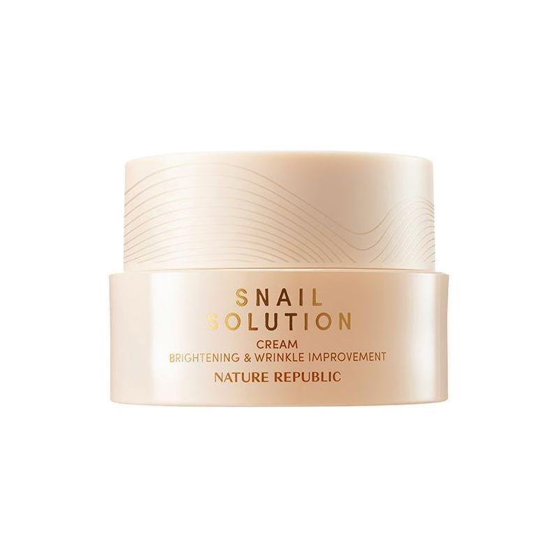 NATURE REPUBLIC Snail Solution Cream 52ml - Glam Global UKNATURE REPUBLIC