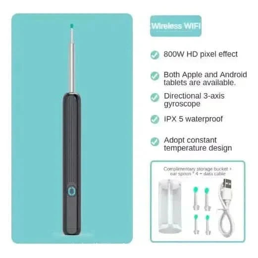 NE3 Wireless Ear Cleaner with Camera & LED Light for iPhone - Glam Global UKGlam Global UK