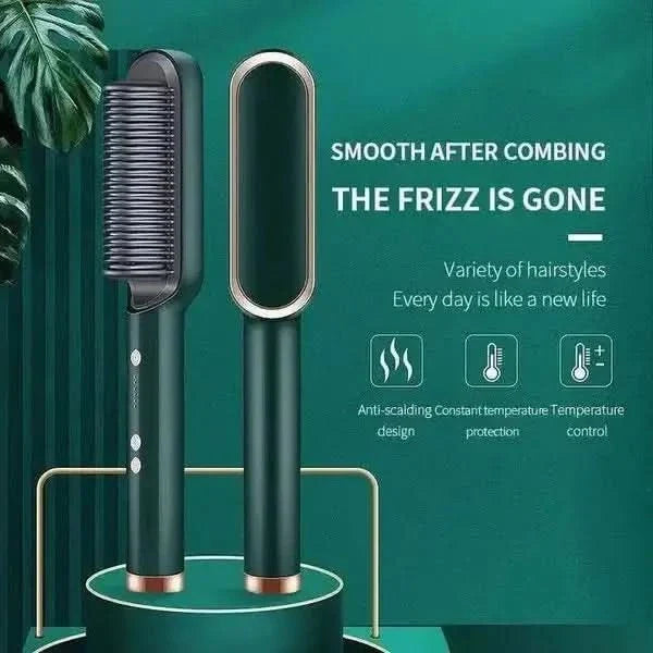 Negative Ion Hair Straightener Styling Comb: Unlock Silky Smooth Hair - Glam Global UKGlam Global UK
