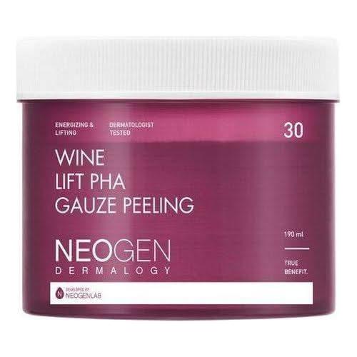 NEOGEN Dermalogy Wine Lift PHA Gauze Peeling 30 Sheets - Glam Global UKNEOGEN