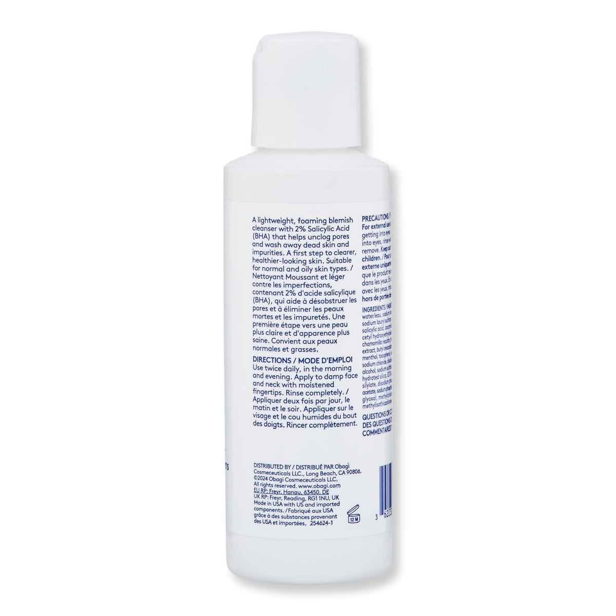 Obagi CLENZIderm M.D. Daily Care Foaming Cleanser – 118ml / 1L