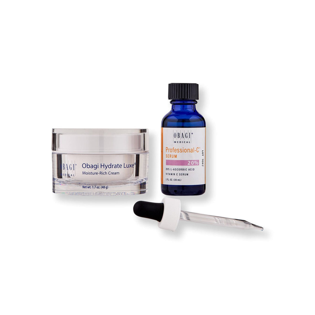 Obagi Hydrate Luxe 48g & Professional-C Serum 20% 30ml Duo