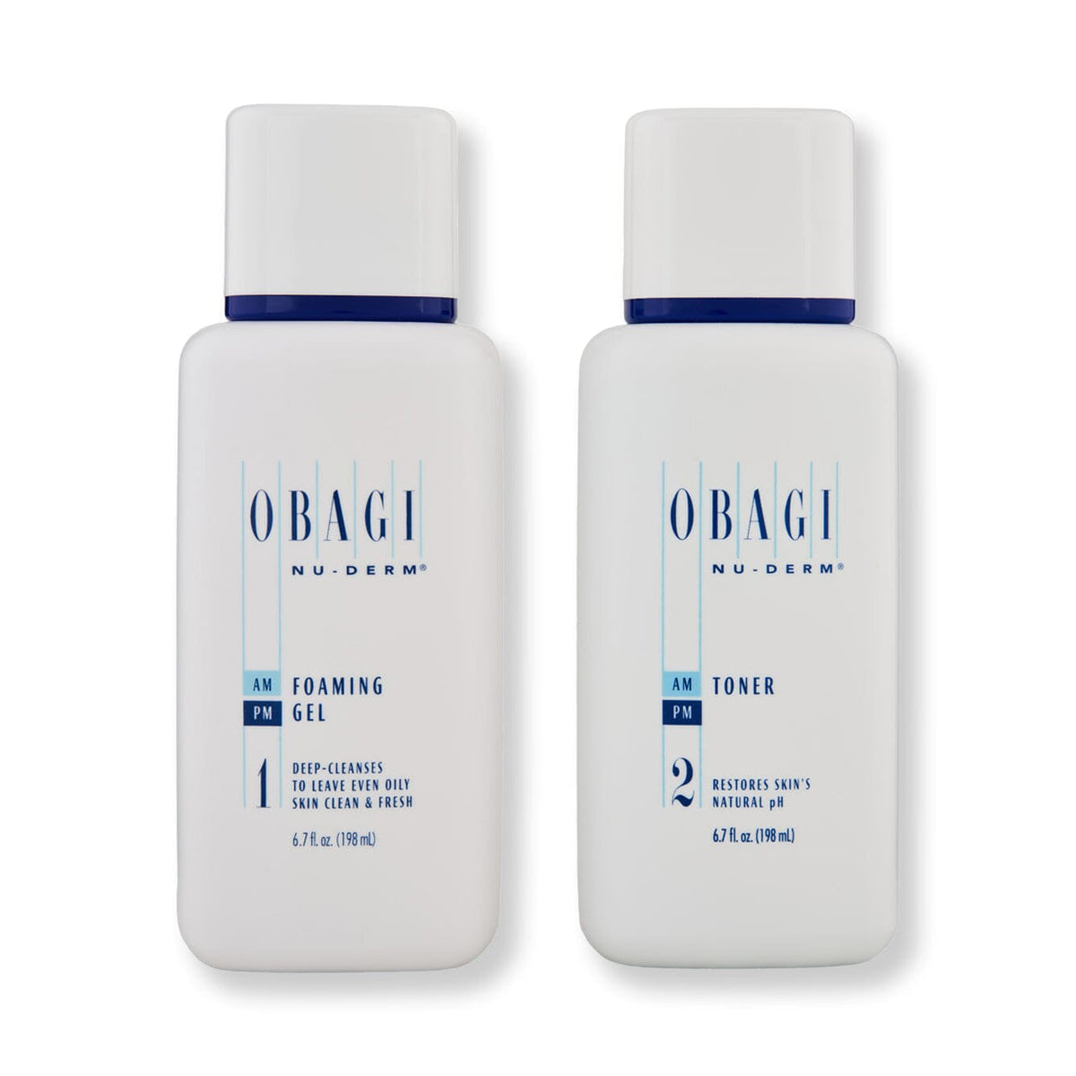Obagi Nu-Derm Foaming Gel 198ml & Toner 198ml Duo