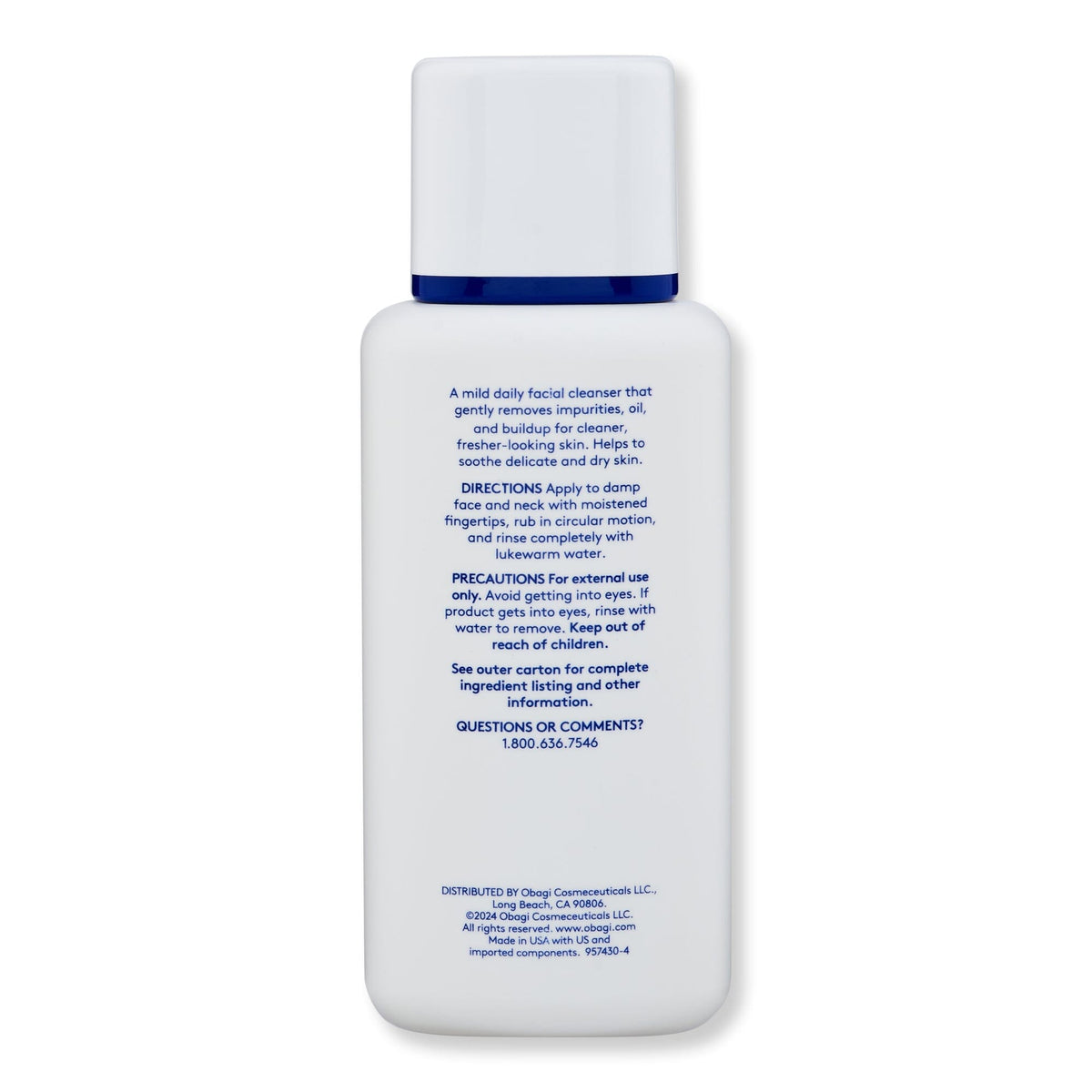 Obagi Nu-Derm Gentle Cleanser – 60ml / 198ml / 1L