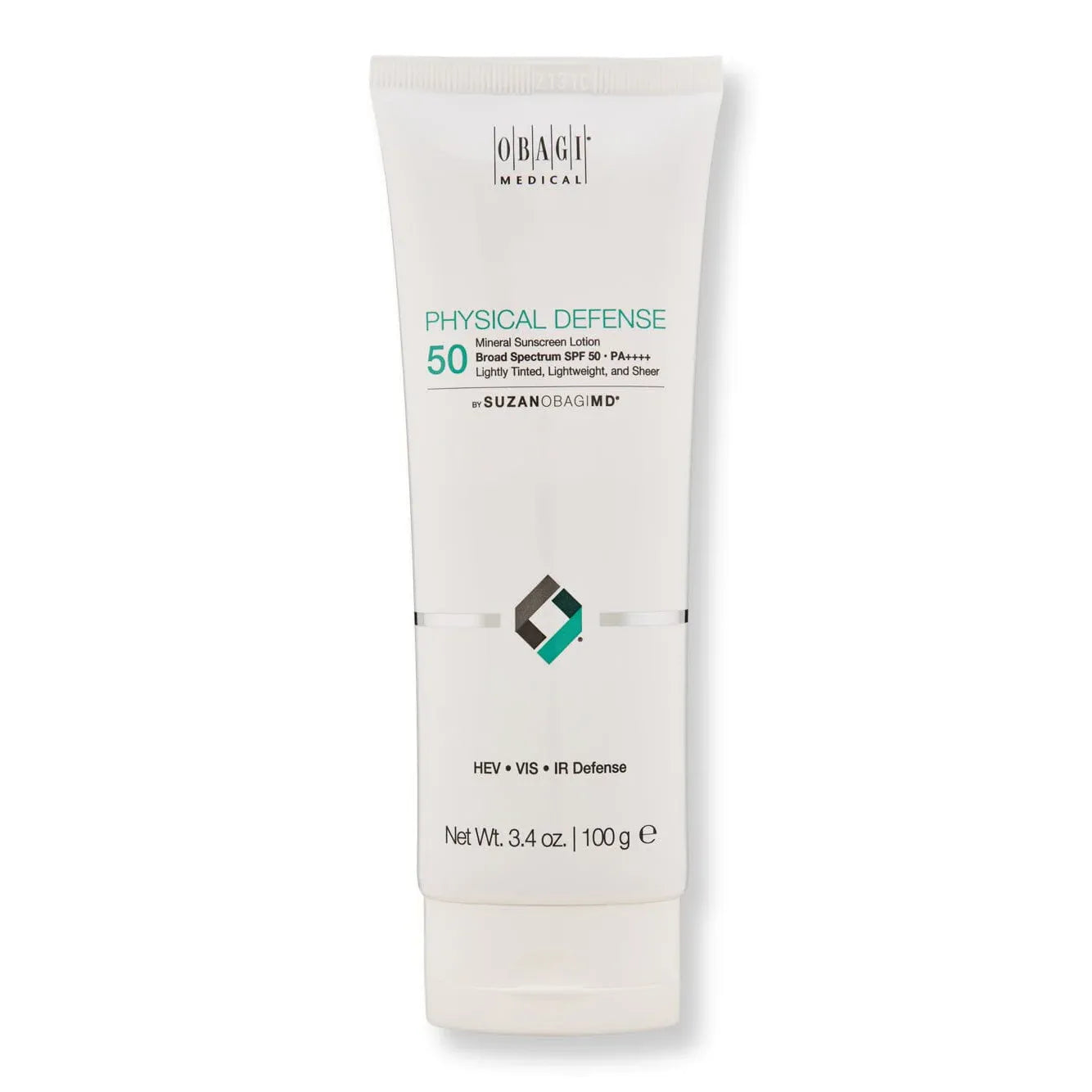 Obagi SuzanObagiMD Physical Defense Tinted SPF 50 - 100ml | Broad Spectrum Protection & Anti-Aging Defense
