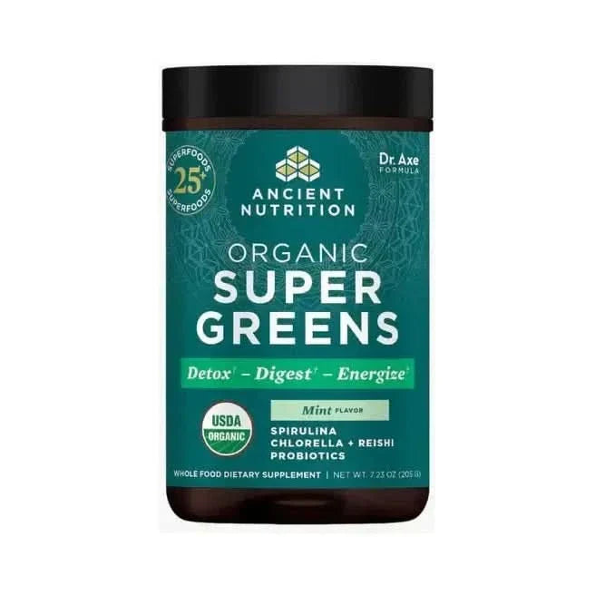 Ancient Nutrition Organic SuperGreens - Mint - 25 Servings - Glam Global UKAncient Nutrition