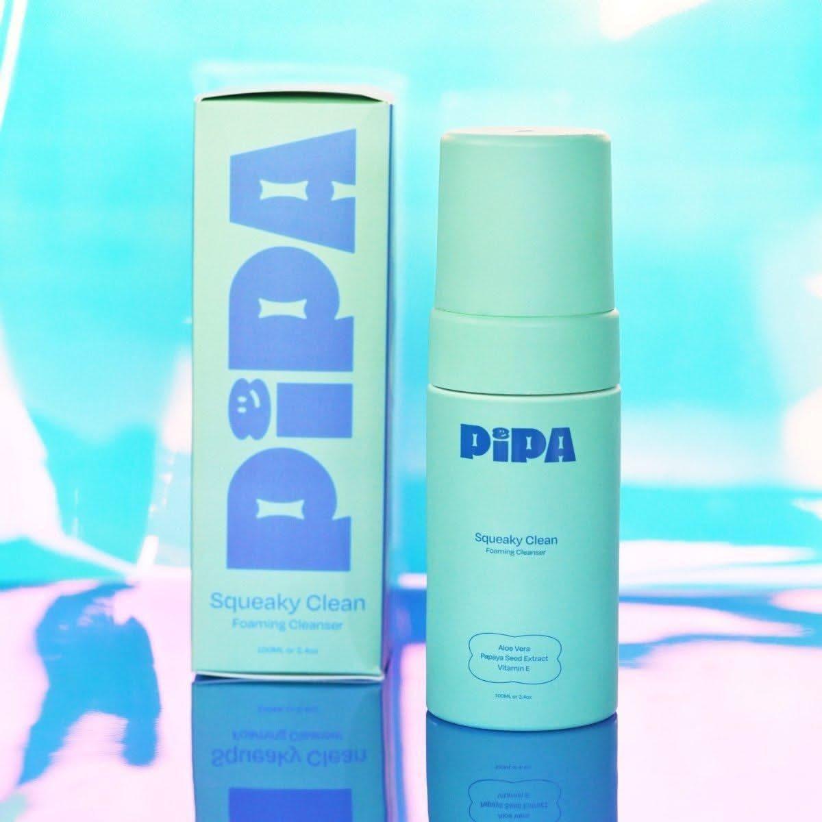 Pipa Skin Care Squeaky Clean - Gentle Facial Cleanser | Aloe Vera & Papaya Seed - Glam Global UKPipa Skin Care