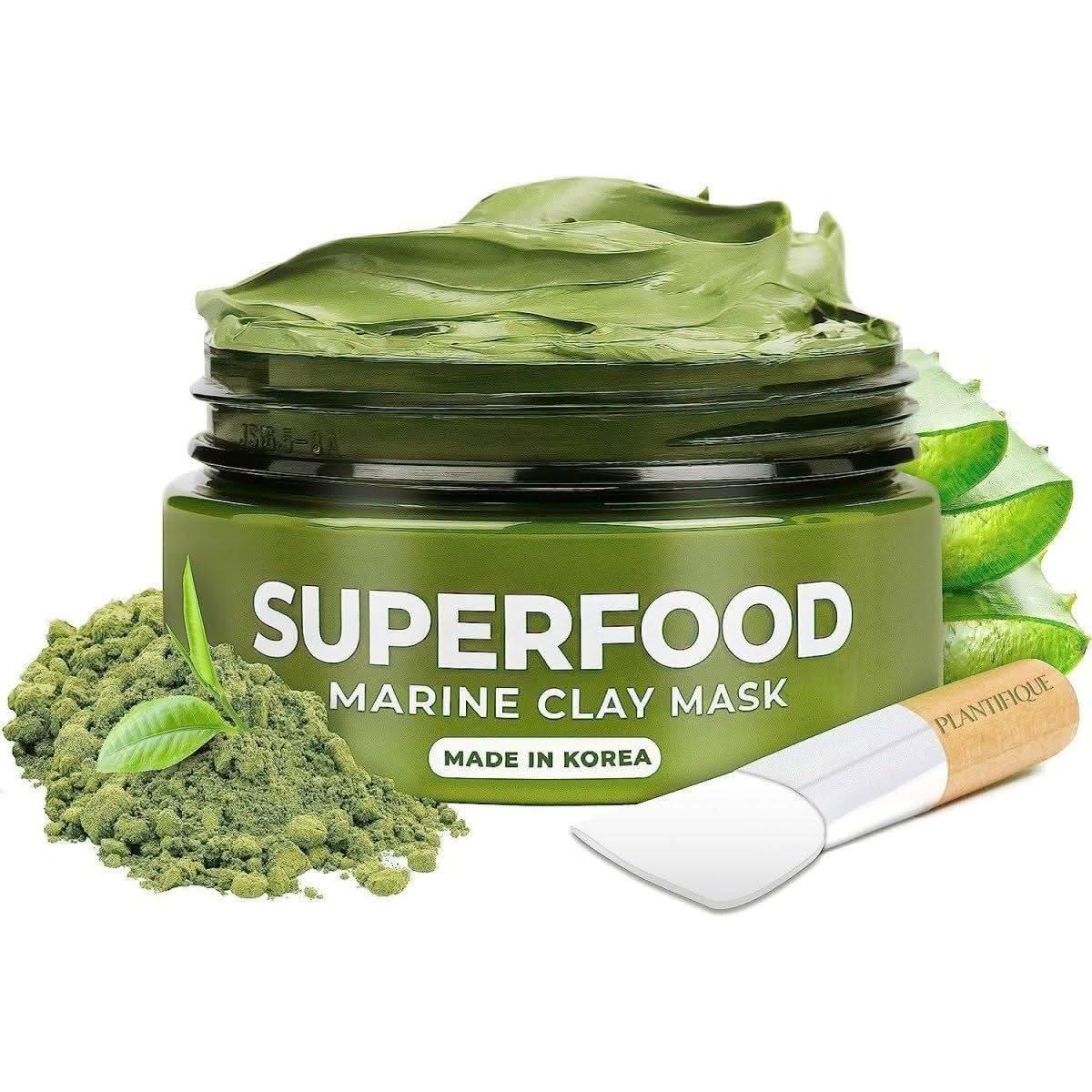 Plantifique Clay Mask - 100% Vegan Face Mask with Avocado & Green Tea - 100ml - Glam Global UKPlantifique