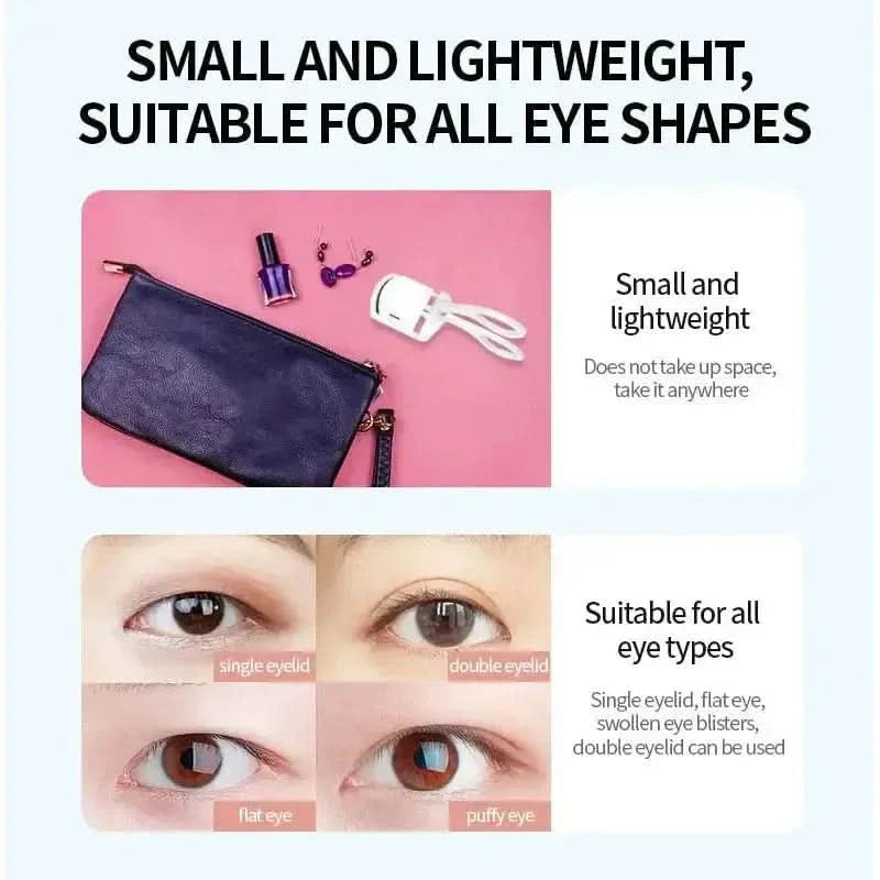 Portable Eyelash Curler: Effortless Long - Lasting Curls for Stunning Lashes - Glam Global UKGlam Global UK