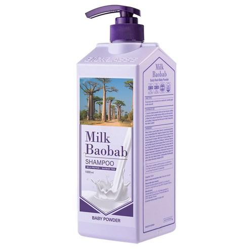 Champú capilar BIOKLASSE Milk Baobab – Talco para Bebé 1000ml | Cuidado capilar suave e hipoalergénico