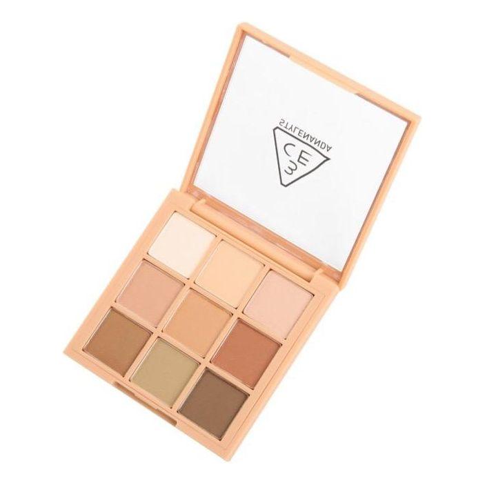 3CE Multi Eye Color Palette 8.1g – Smoother | Paleta de sombras de ojos de 9 tonos para uso diario