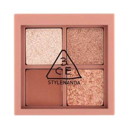 Paleta de sombras de ojos 3CE Mini Multi – #Second Pair – 4.2g | Rosas románticos y marrones cálidos para un look glamuroso diario
