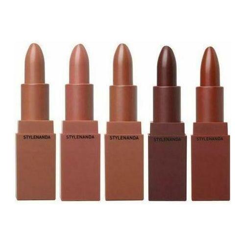 3CE Mood Recipe Matte Lip Color – 3.5g (#No1) 5 Colores | Lápiz Labial Mate Ultra Suave y de Larga Duración