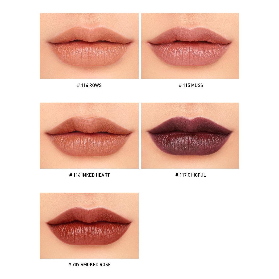 3CE Mood Recipe Matte Lip Color – 3.5g (#No1) 5 Colores | Lápiz Labial Mate Ultra Suave y de Larga Duración