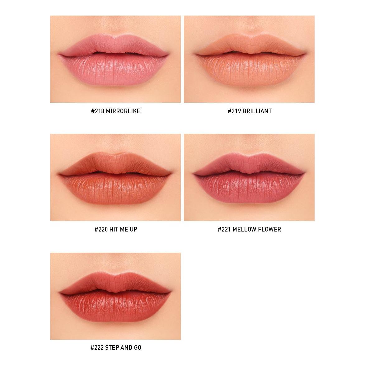 3CE Mood Recipe Matte Lip Color – #No2 | Acabado mate intenso con cremosidad y confort