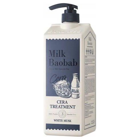 BIOKLASSE TRATAMIENTO CAPILAR CON CERA DE LECHE DE BAOBAB – Almizcle blanco – 500ml | Reparación Profunda con Ceramidas y Fragancia Duradera de Almizcle