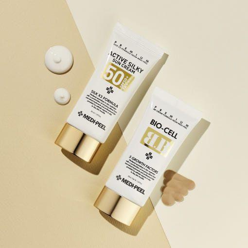 MEDIPEEL Bio Cell BB Cream – 50ml Cobertura Radiante, BB Cream que Suaviza Arrugas y Nutre la Piel para un Brillo Impecable