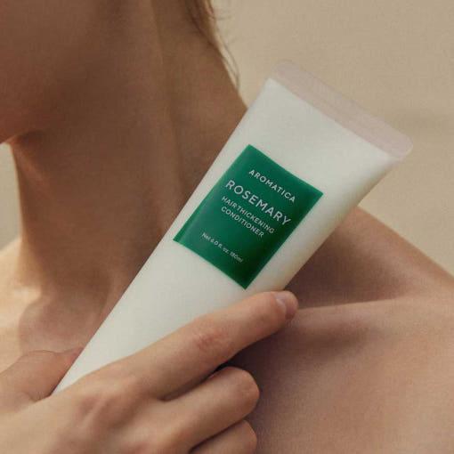 Acondicionador para el cabello AROMATICA Rosemary Hair Thickening 180ml | Fórmula sin silicona, nutritiva y voluminizadora