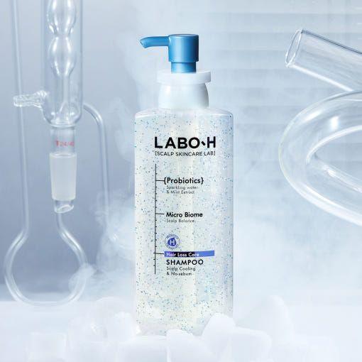 LABO-H Champú Refrescante y Control de Grasa para la Caída del Cabello – 400ml | Clínicamente Probado para un Cuero Cabelludo Fresco y Saludable