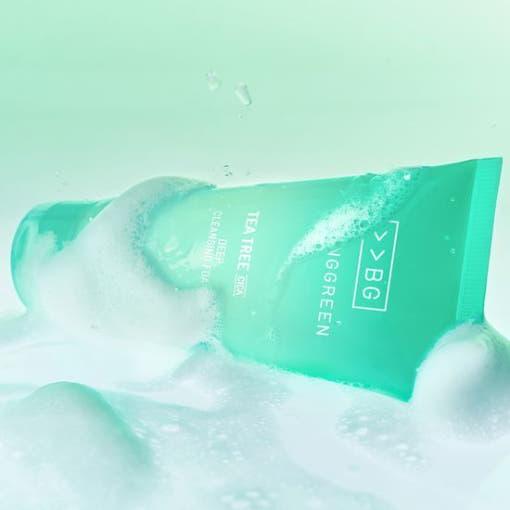 BRINGGREEN Tea Tree Cica Deep Cleansing Foam – 120ml | Purifica, Calma e Hidrata
