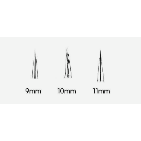 Pestañas postizas Fillimilli Point Piece (9mm, 10mm, 11mm) – Forma A (90 unidades) | Aspecto voluminoso pero natural