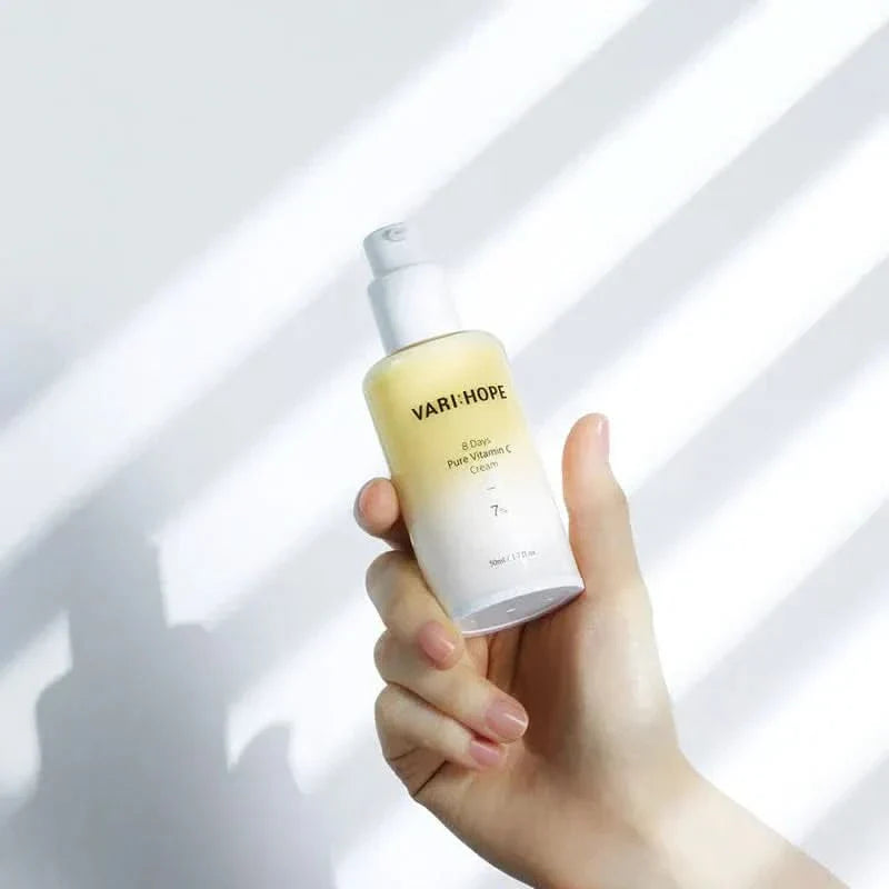 VARIHOPE 8 Days Crema de Vitamina C Pura 50ml | Hidratante Iluminadora y Antiedad