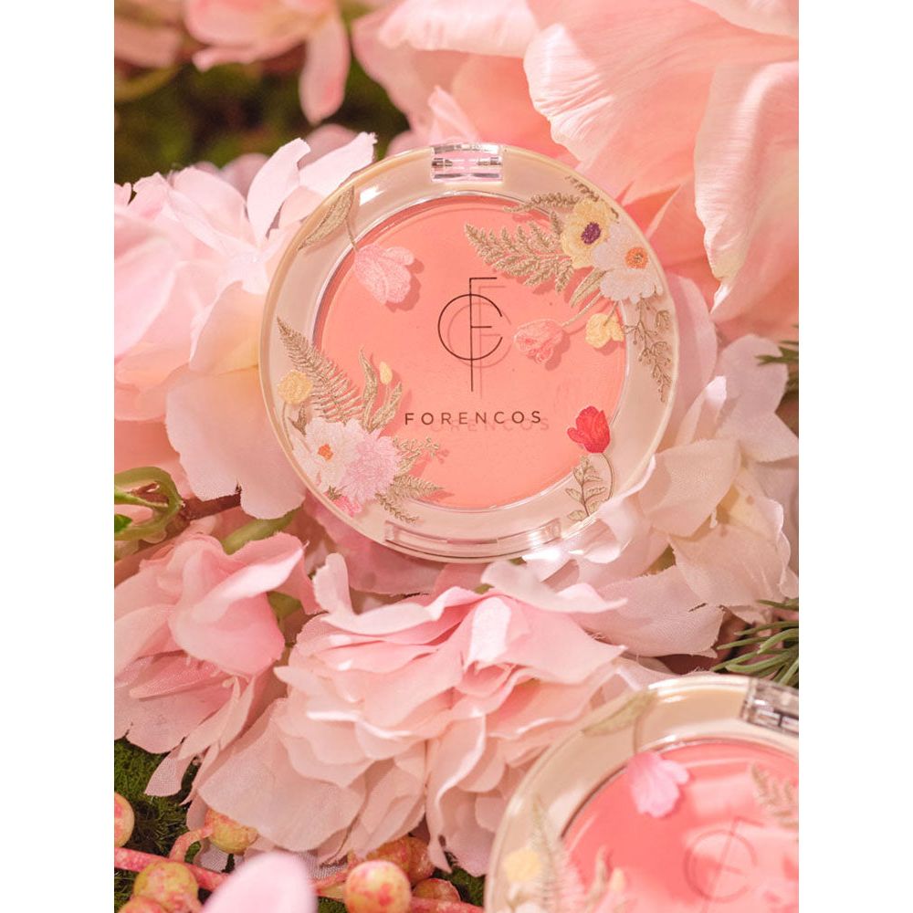 Colorete FORENCOS Fluor 5g #Pink Garden | Larga Duración, Acabado Mate Suave