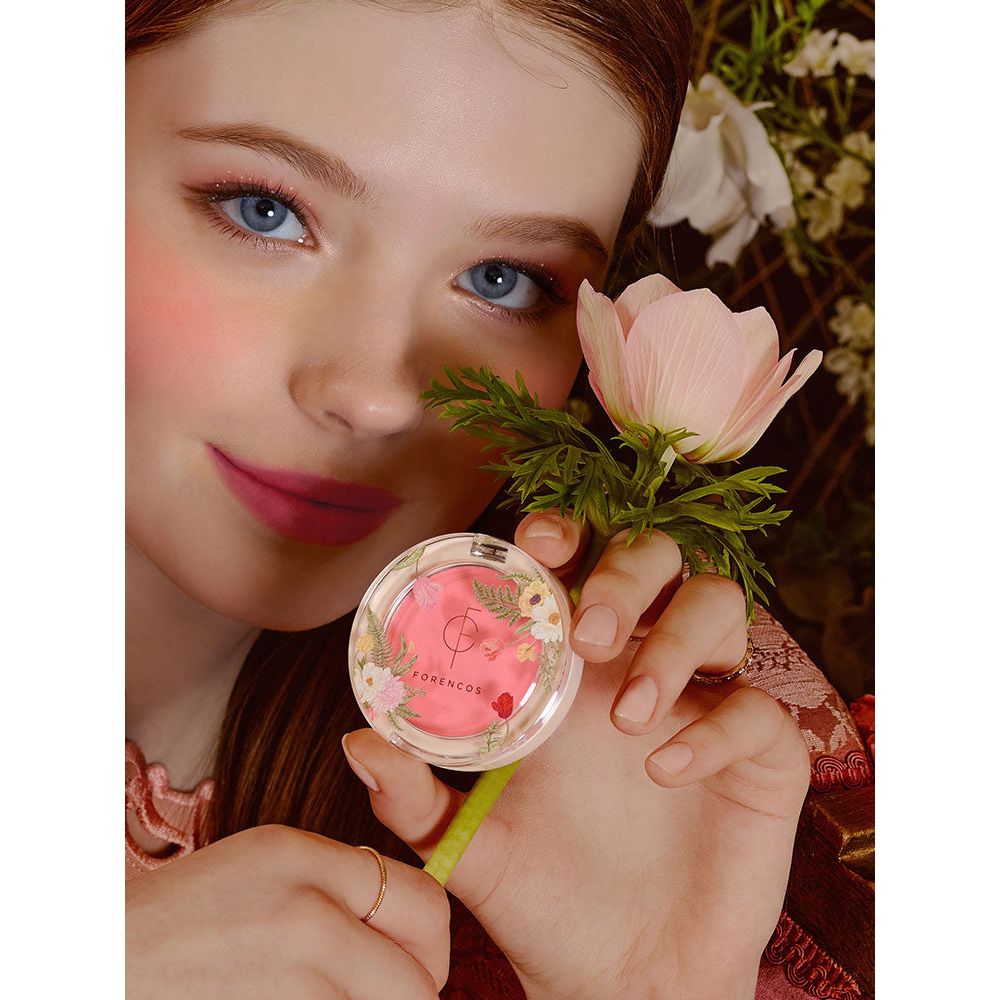 Colorete FORENCOS Fluor 5g #Pink Garden | Larga Duración, Acabado Mate Suave