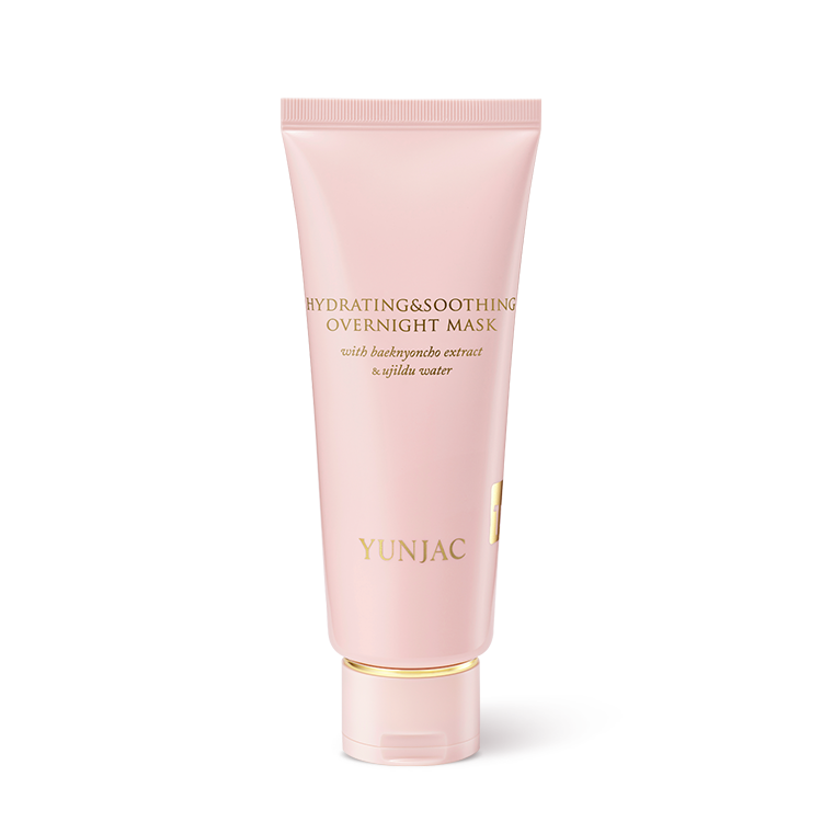 Mascarilla de noche hidratante y calmante YUNJAC con extracto de Baeknyoncho y agua de Ujildu - 100ml | Hidratación intensa durante la noche
