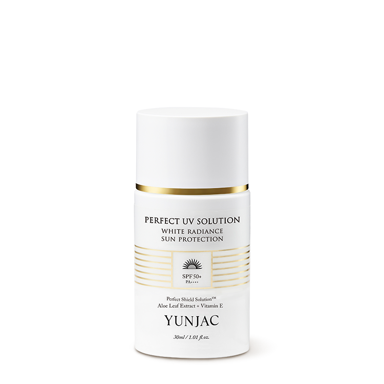 YUNJAC Perfect UV Solution White Radiance Protección Solar SPF50+ PA++++ - 30ml | Defensa UV Iluminadora y Antienvejecimiento