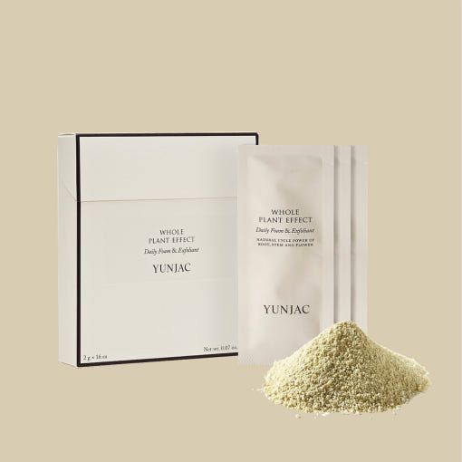 YUNJAC Whole Plant Effect Espuma diaria y exfoliante - 2g × 16ud | Exfoliación suave y limpieza profunda