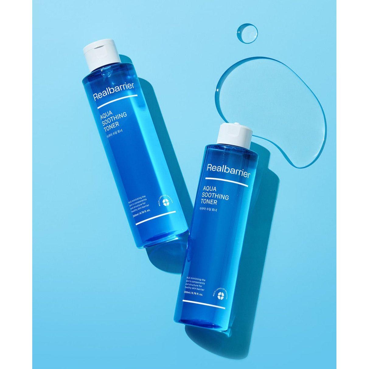 Real Barrier Aqua Soothing Toner – 190ml | Calma, Refresca e Hidrata con 5x Ácido Hialurónico