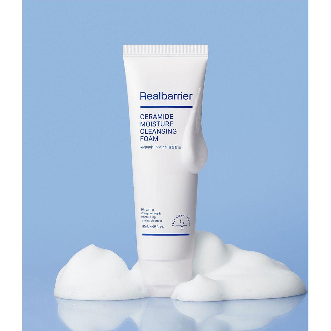 Real Barrier Ceramide Moisture Cleansing Foam – 120ml | Limpiador Espumoso Suave e Hidratante