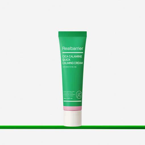 Real Barrier Cica Calamine Quick Calming Cream – 30ml | Crema calmante de acción rápida para el enrojecimiento, los brotes y la piel sensible