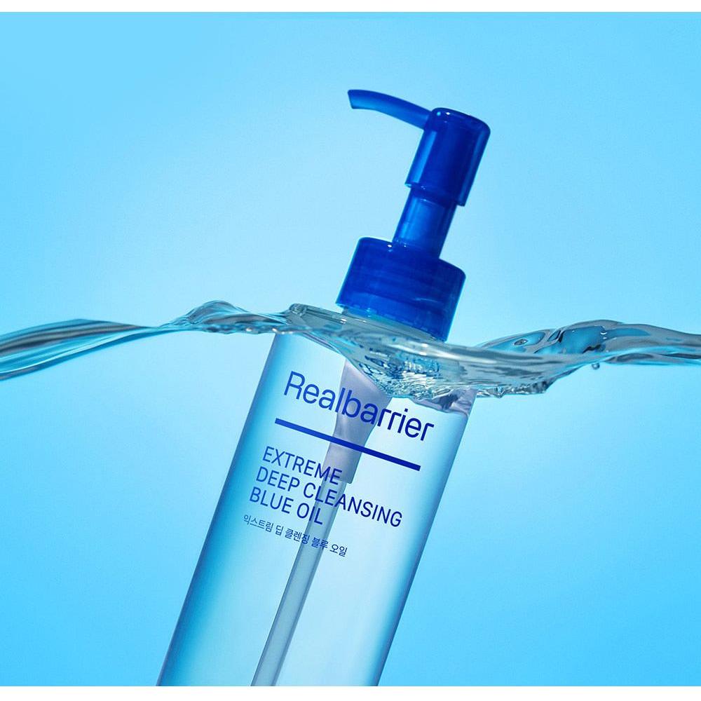 Real Barrier Extreme Deep Cleansing Blue Oil – 200ml | Aceite Limpiador Purificador de Poros y Preservador de Humedad