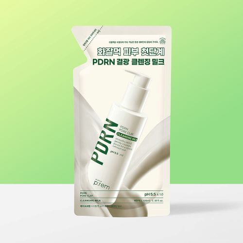 make p:rem PDRN Pore Clay Cleansing Milk, 100ml refill pouch