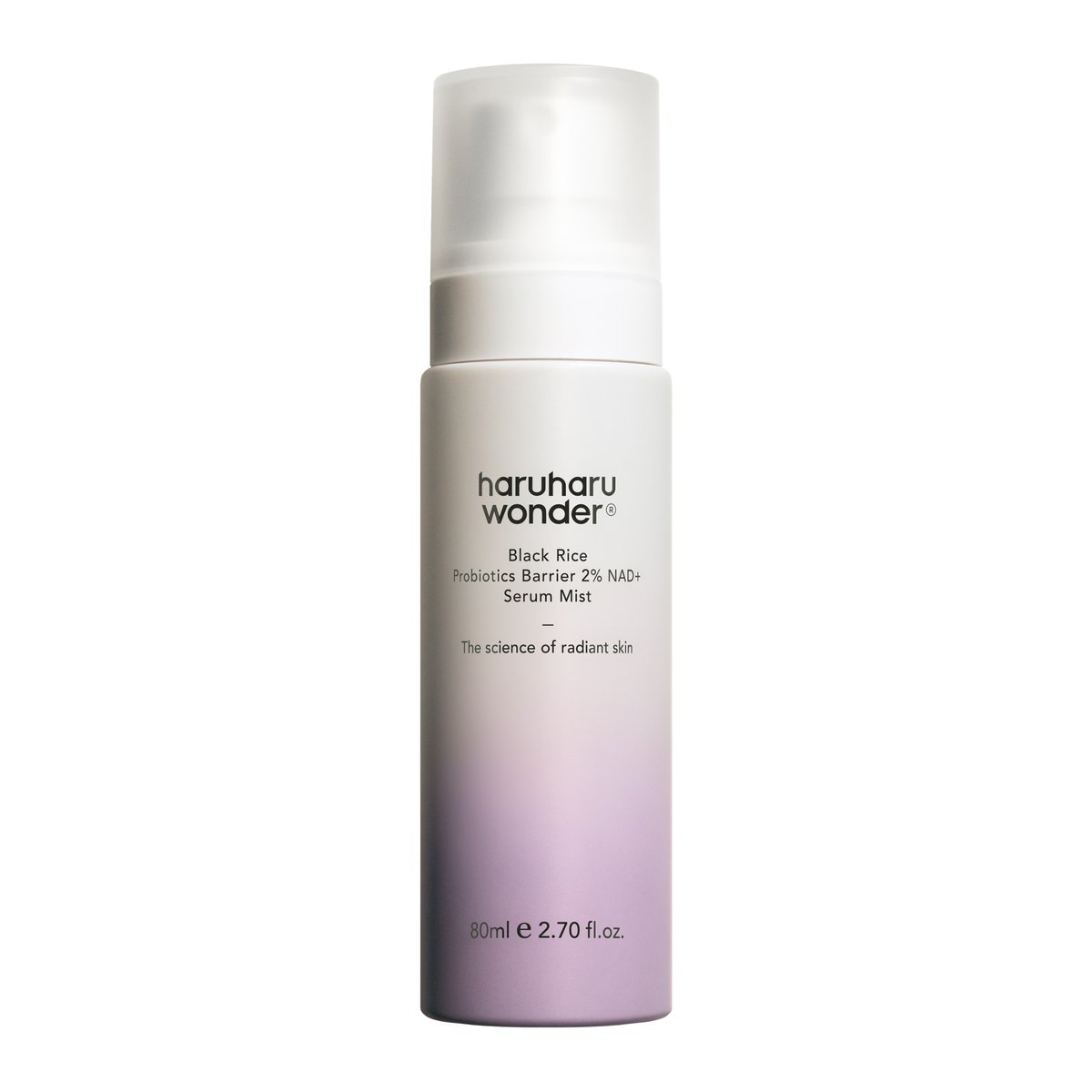haruharu wonder Black Rice Barrier 2% NAD+ Serum Mist, 80ml bottle