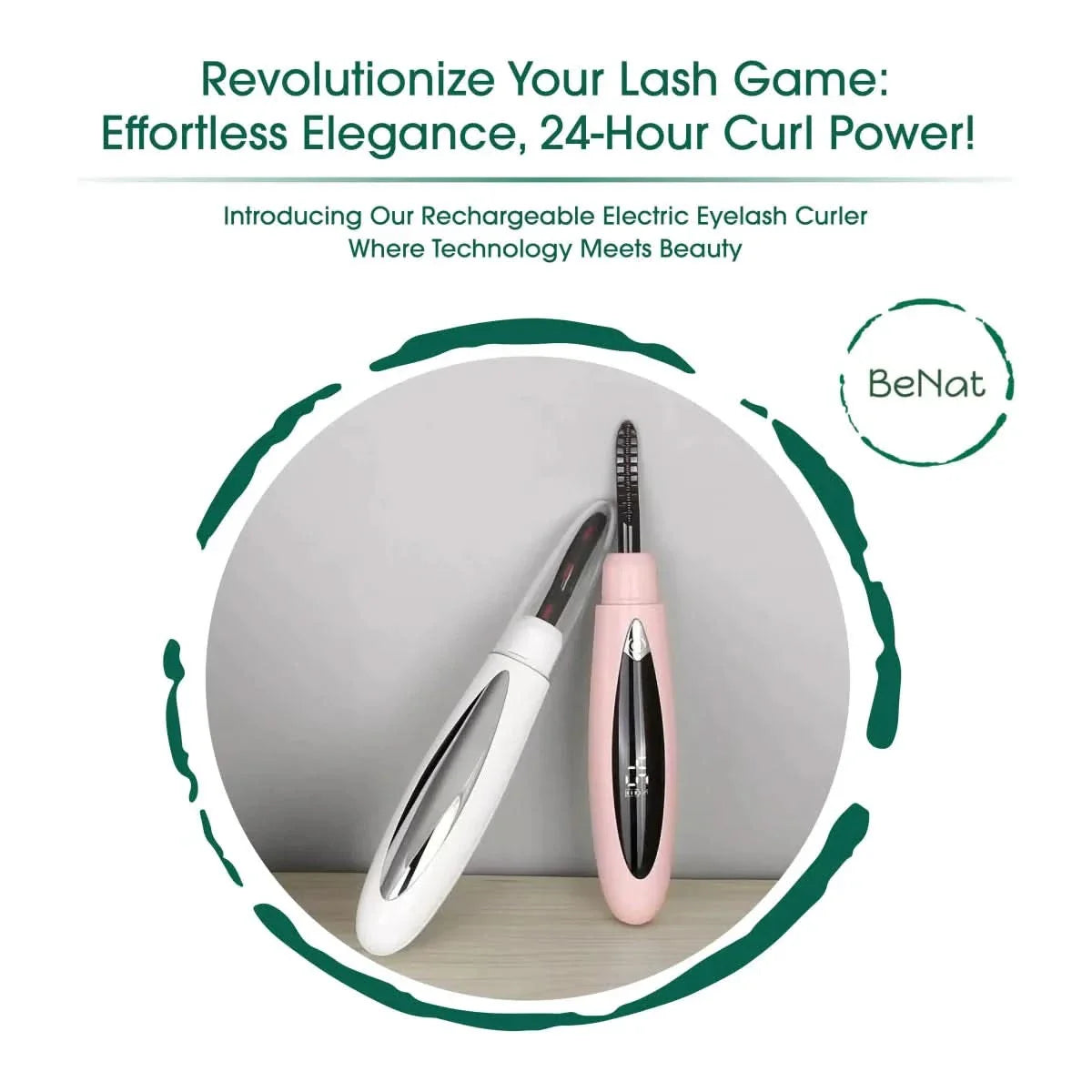 Rechargeable Electric Eyelash Curler – Long - Lasting Natural Lash Curl - Glam Global UKGlam Global UK