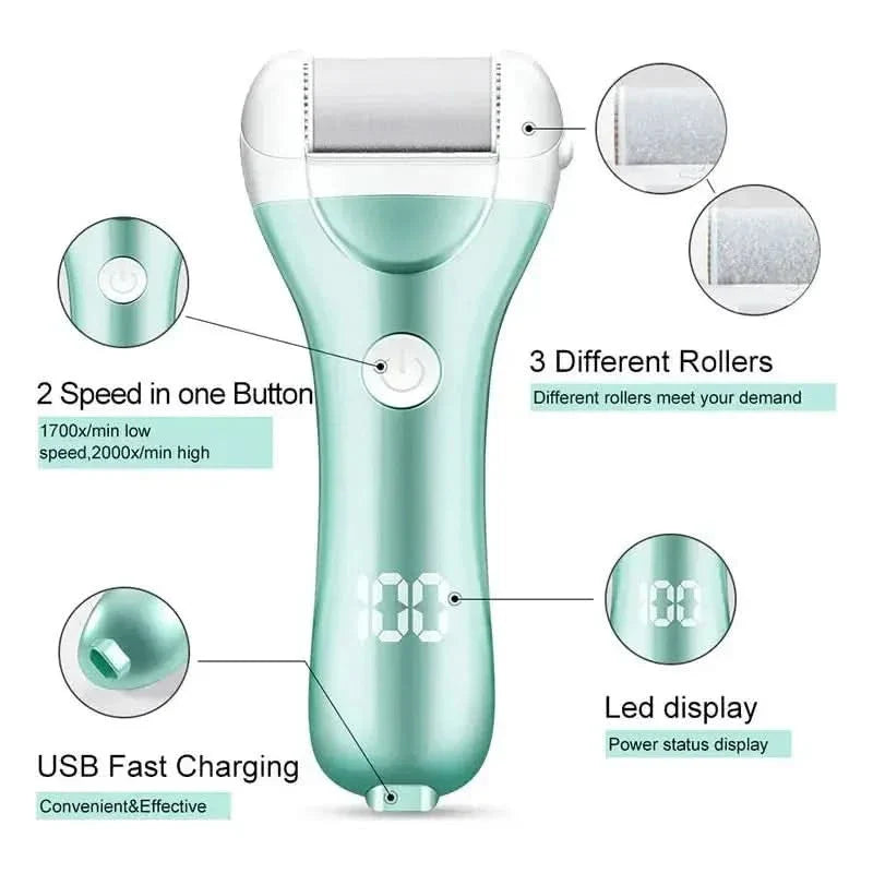 Rechargeable Electric Foot File for Callus Removal - Glam Global UKGlam Global UK