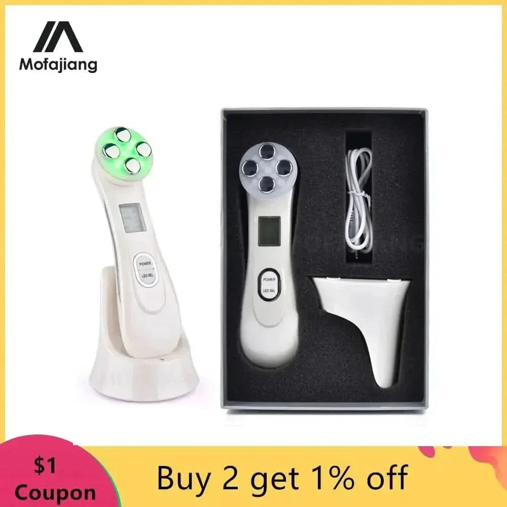 RF EMS LED Photon Facial Rejuvenation Device – Acne & Wrinkle Treatment - Glam Global UKGlam Global UK