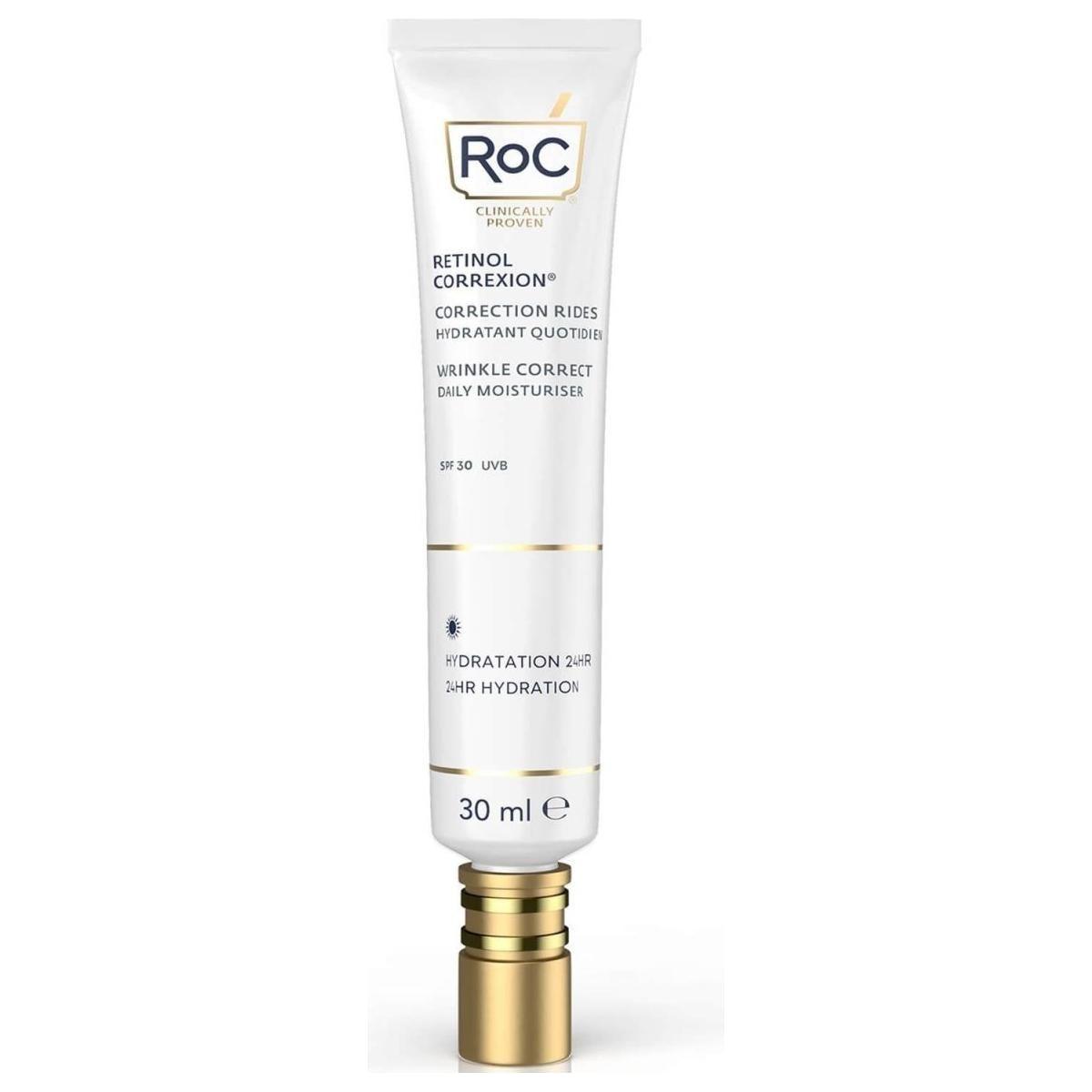 RoC Skincare Retinol Correxion Wrinkle Correct Daily Moisturiser SPF 20 - 30ml - Glam Global UKRoC Skincare