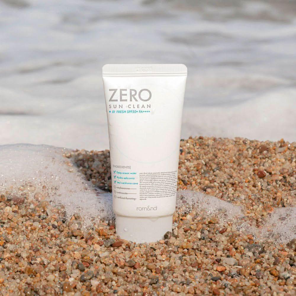 rom&nd ZERO SUN CLEAN 50ml, SPF 50+, PA++++ - Glam Global UKrom&nd
