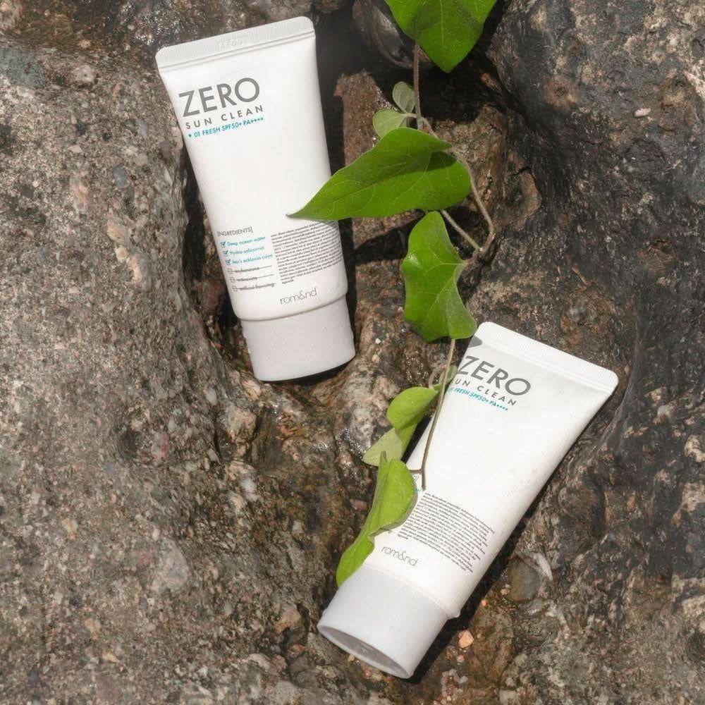 rom&nd ZERO SUN CLEAN 50ml, SPF 50+, PA++++ - Glam Global UKrom&nd