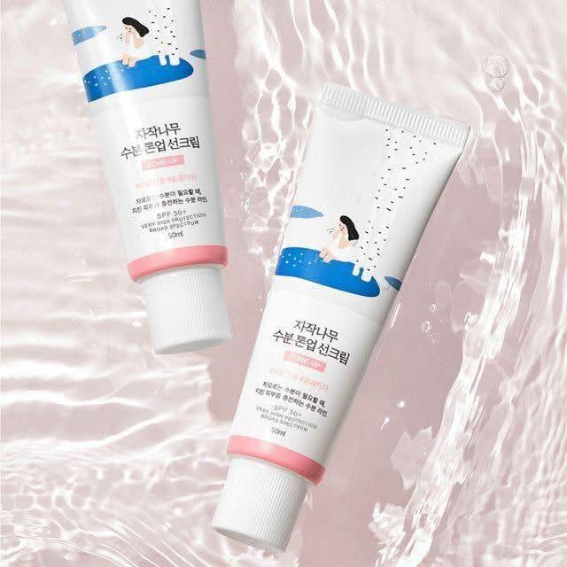 Round Lab Birch Juice Moisturizing Tone Up Sunscreen - 50ml | SPF 50+ PA++++ | Hydrating & Radiant Finish - Glam Global UKRound Lab
