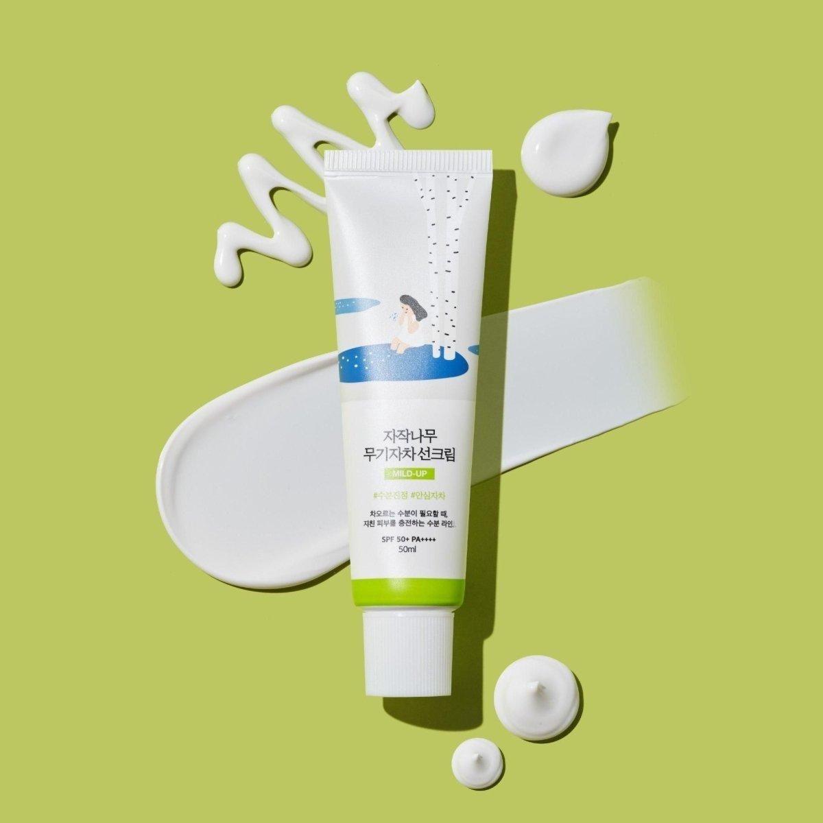 Round Lab Birch Moisturizing Mild - Up Sunscreen 50ml (SPF 50+ PA++++) - Glam Global UKRound Lab